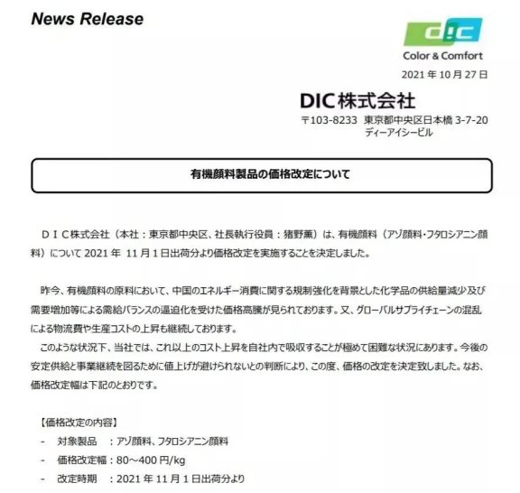 日本宇部興產株式會社上調10月CPL的合同結算價 日本宇部興產株式會社上調10月CPL的合同結算價