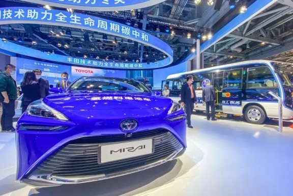 豐田氫能源汽車mirai。 豐田氫能源汽車mirai。