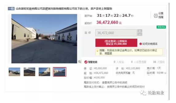 (1) 兩家大型輪胎企業被拍賣 (1) 兩家大型輪胎企業被拍賣