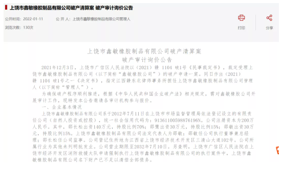 2022年第一家輪胎企業破產! 2022年第一家輪胎企業破產!
