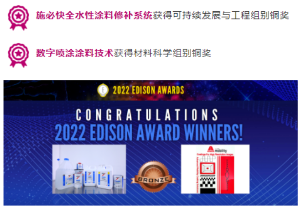 艾仕得斬獲2022年愛迪生材料科學等兩項大獎