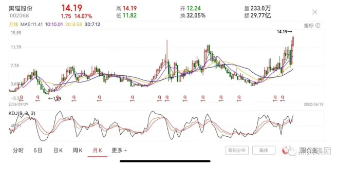 市值破百億!黑貓股份股價創下歷史新高 市值破百億!黑貓股份股價創下歷史新高