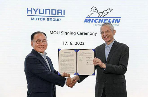 現代汽車與米其林簽約3年，共同研發新輪胎