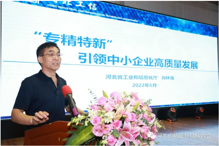 ，河北省工業和信息化廳尚林海處長就“專精特新”引領中小企業高質量發展進行專題報告