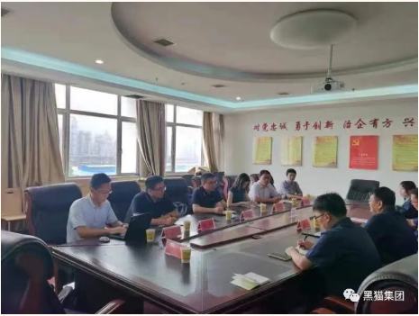 馬良棟一行到黑貓集團調研