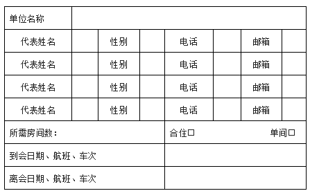 　2022年炭黑年會暨會員大會回執(zhí)單