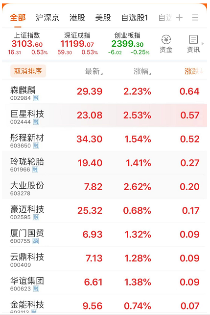 　輪胎業股市集體沖高