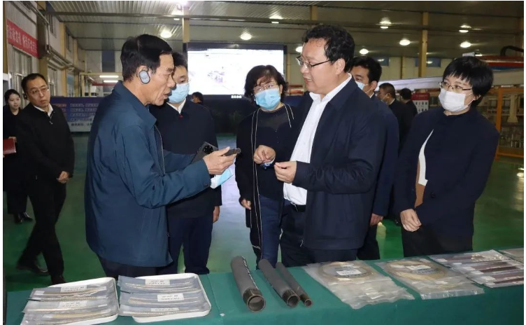 諸城市委副書記王琪華一行到大業股份調研重點項目情況 諸城市委副書記王琪華一行到大業股份調研重點項目情況