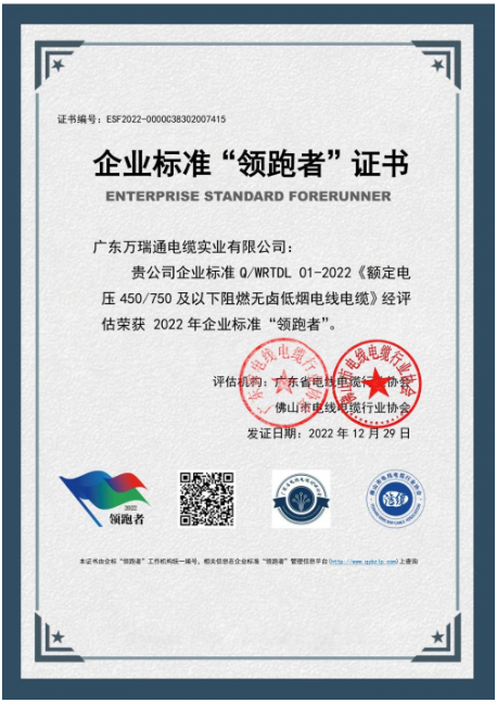 　2022年全國企業標準“領跑者”!  高于國家標準定質量