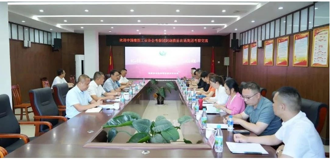 中國橡膠工業協會橡膠材料專委會顧問侯鳳霞、秘書長王小芳以及云南省天然橡膠協會秘書長洪瀅冬一行，前往云南勐臘考察調研天然橡膠種植生產情況。
