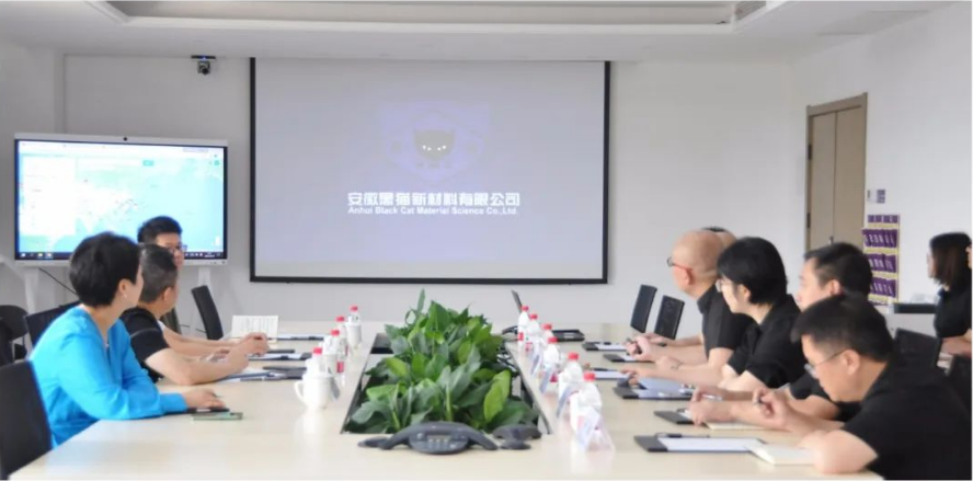 黑貓集團黨委委員、行政總召集人盛旺喜率領相關人員，前往安徽黑貓公司進行實地調研，了解該公司的生產經營情況以及混改企業黨建工作的整改進展。此次調研得到了景焦能源公司和黑貓股份的負責人的陪同。