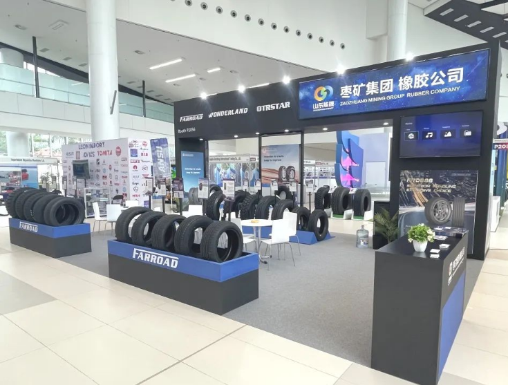 時隔4年，棗礦橡膠公司在2023年6月14日至16日以全新的面貌參加了位于巴拿馬的拉丁美洲國際汽車配件和輪胎展覽會，展示了他們在拓展海外市場上的決心和信心。