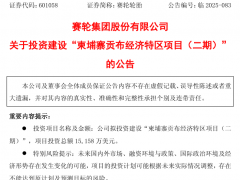 賽輪投資1.52億美元，重點引入炭黑等相關產業！